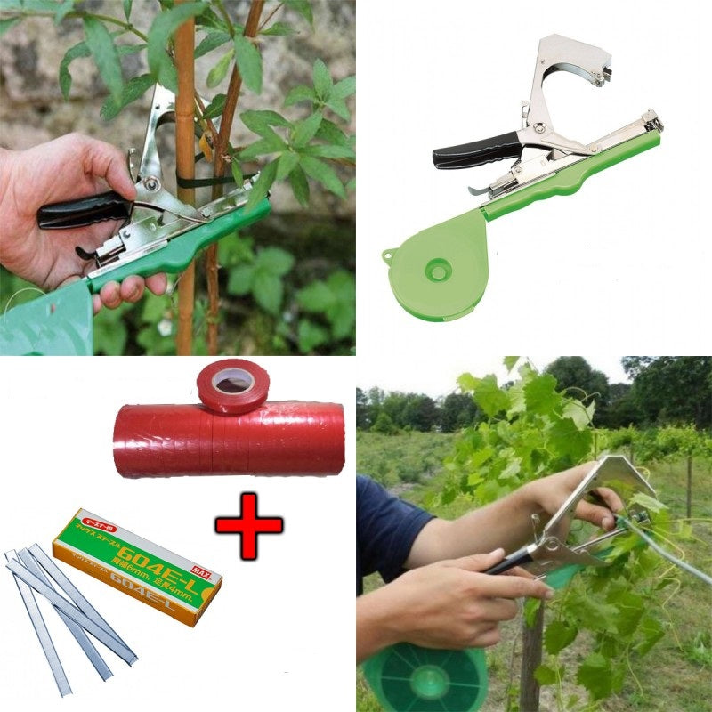 Vine Tying Machine + 10,000 Staples + 20 Rolls of Tape