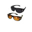 Set of 2 pairs of day and night driving glasses HD Vision