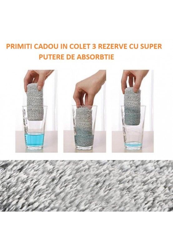 Mop with bucket and 2 refills included