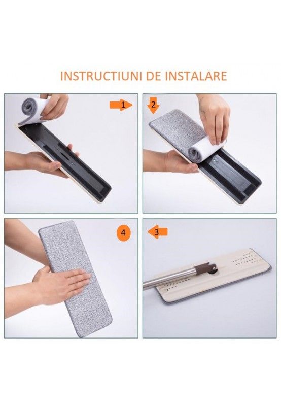 Mop with bucket and 2 refills included