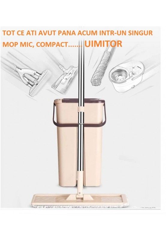 Mop with bucket and 2 refills included