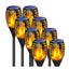 Stock Clearance! Set of 12 x Solar Torch Flame Effect Lamps 51.5 cm