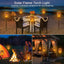 Set of 8 x 51.5 cm Solar Torch Flame Effect Lamps