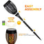 Set of 8 x 51.5 cm Solar Torch Flame Effect Lamps