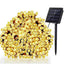 Set 2 x Decoratiune cu Incarcare Solara 100 LED, 10 Metri - Alb Cald