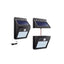 Stock Clearance! Set of 3 x 20-LED solar-powered lamps with motion sensor