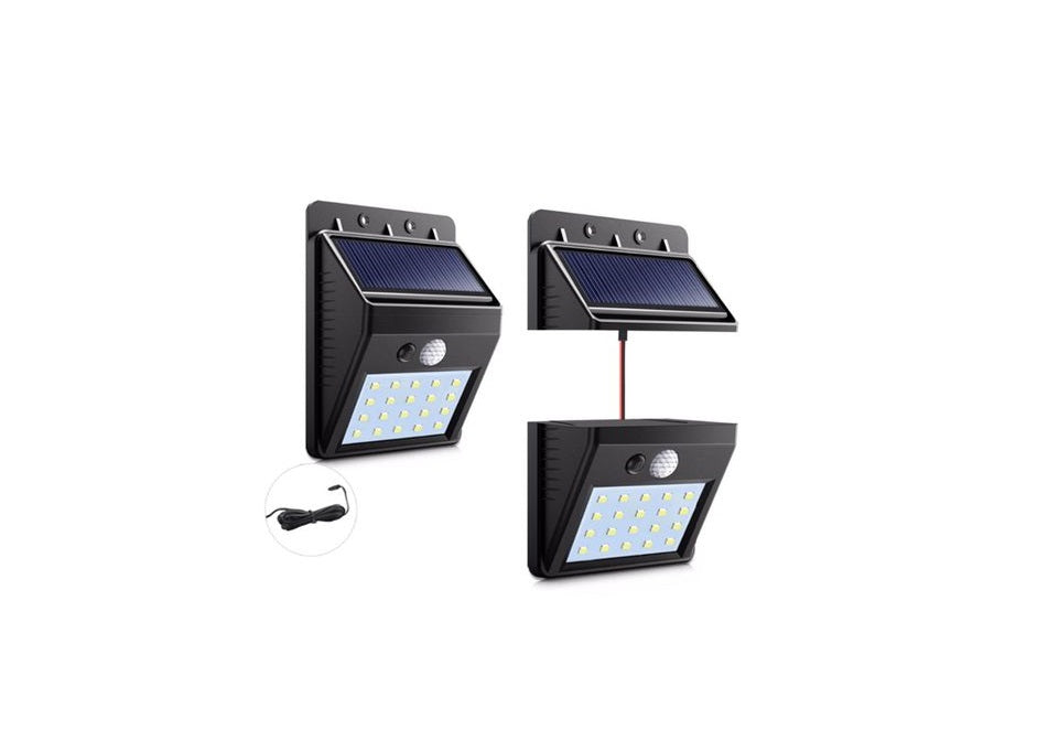 Stock Clearance! Set of 3 x 20-LED solar-powered lamps with motion sensor