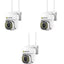 Set of 3 x Jortan Video Surveillance Cameras, 32 LEDs, Rotatable, Infrared, Waterproof