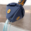 CleanMaster innovative handheld mop, adjustable, 360-degree rotation, triangular, blue