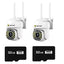 Camera de Supraveghere Video Jortan, 32 Leduri, Rotative, Infrarosu, Rezistanta la apa + Card 32 GB