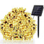 Set of 4 x Solar Powered Decorations with 100 LEDs, 10 Meters - Warm White