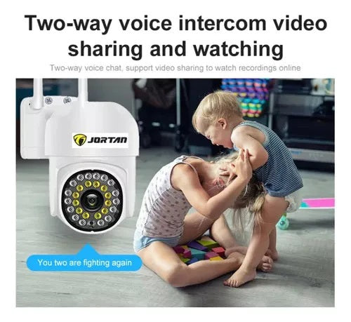 Set of 3 x Jortan Video Surveillance Cameras, 32 LEDs, Rotatable, Infrared, Waterproof + 3 x 32GB Cards