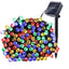 Set of 3 x 100 LED Solar Decorations - multi-colored
