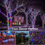 Set of 3 x 100 LED Solar Decorations - multi-colored
