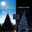 Set of 3 x 100 LED Solar Decorations - multi-colored