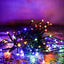 Set of 3 x 100 LED Solar Decorations - multi-colored