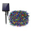 Set of 3 x 100 LED Solar Decorations - multi-colored