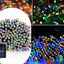 Set of 3 x 100 LED Solar Decorations - multi-colored