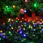 Set of 3 x 100 LED Solar Decorations - multi-colored