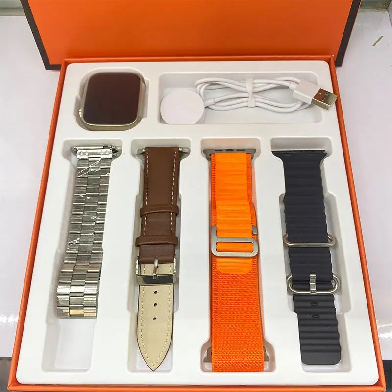 SmartWatch Smartwatch, Bluetooth Connection, 4 Straps Included