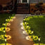 Set of 15 x Stainless Steel Solar Garden Lights, Spike Type