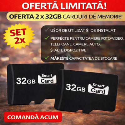 Set of 2 x 32GB Memory Cards