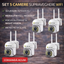 Set 5 x Camere de Supraveghere Video Jortan , 32 Leduri, Rotative, Infrarosu, Rezistanta la apa