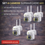 Set 4 x Camere de Supraveghere Video Jortan, 32 Leduri, Rotative, Infrarosu, Rezistanta la apa
