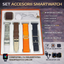 SmartWatch Smartwatch, Bluetooth Connection, 4 Straps Included