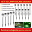 Set of 15 x Stainless Steel Solar Garden Lights, Spike Type