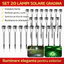 Set of 20 x Stainless Steel Solar Garden Lights, Spike Type