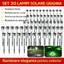 Set of 30 x Stainless Steel Solar Garden Lights, Spike Type