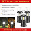 Set 3 x Lampa solara reincarcabila, camping Shenyu