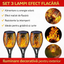 Set 3 x Lampa solara tip torta cu efect flacara 51.5 cm