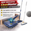 CleanMaster innovative handheld mop, adjustable, 360-degree rotation, triangular, blue