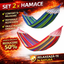 Set of 2 Colored Hammocks with Wooden Bars, 200 X 80