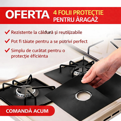 Set of 4 stovetop protector liners