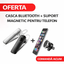 Casca Bluetooth + Suport magnetic pentru telefon