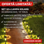 Set 10 x Lampa Solara De Gradina Inox , Tip Tarus