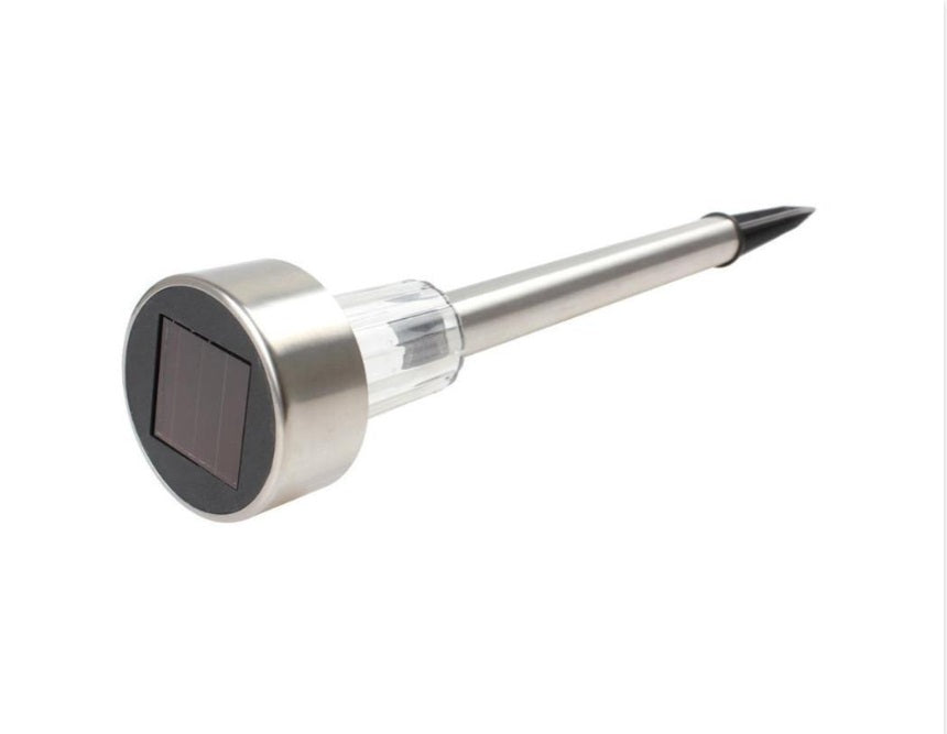 Set of 15 x Stainless Steel Solar Garden Lights, Spike Type