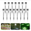 Set of 20 x Stainless Steel Solar Garden Lights, Spike Type
